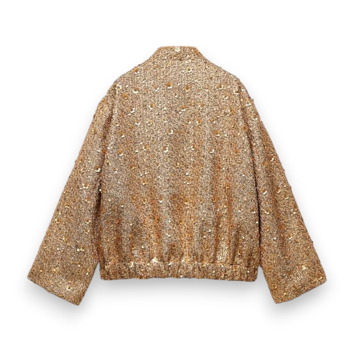 Glitzernde Bouclé-Jacke