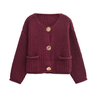 Lockere Strickjacke