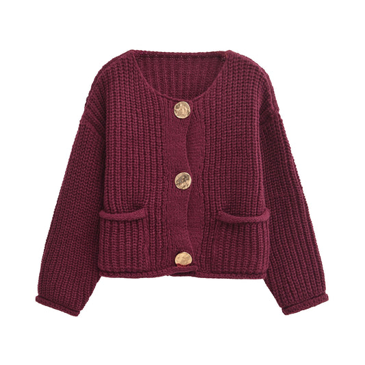 Lockere Strickjacke