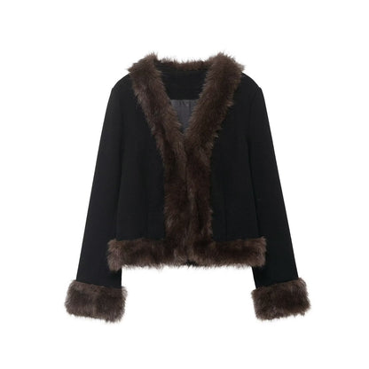 Faux-Fur Kurzjacke