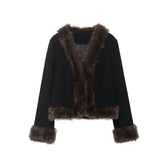 Faux-Fur Kurzjacke