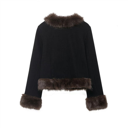 Faux-Fur Kurzjacke