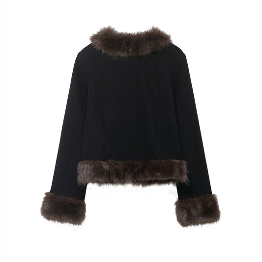 Faux-Fur Kurzjacke